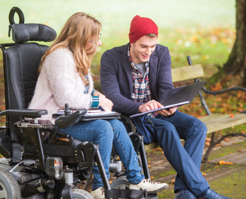Support Coordinator with an NDIS participant in Geelong